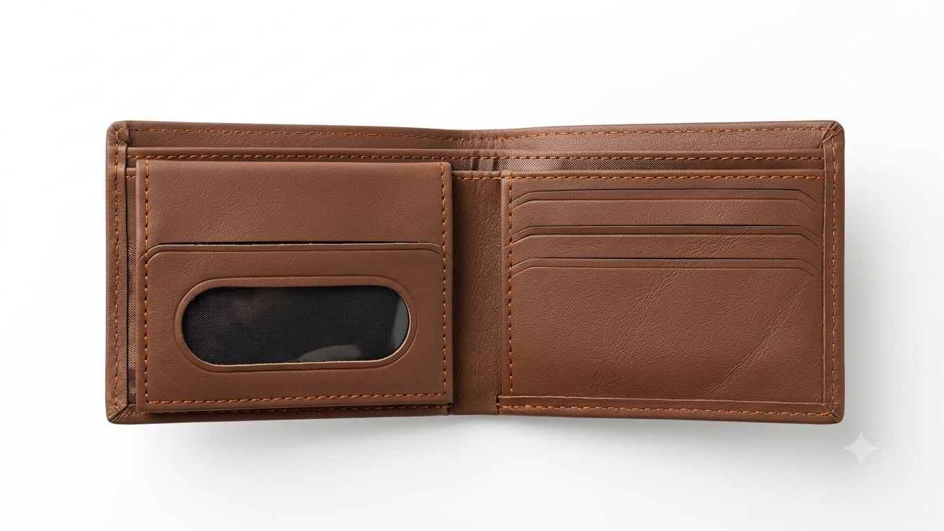Premium Men's Leather Bifold Wallet