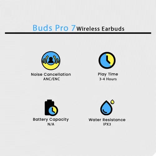 Magnet Buzzer Earbuds + Free orange pouch